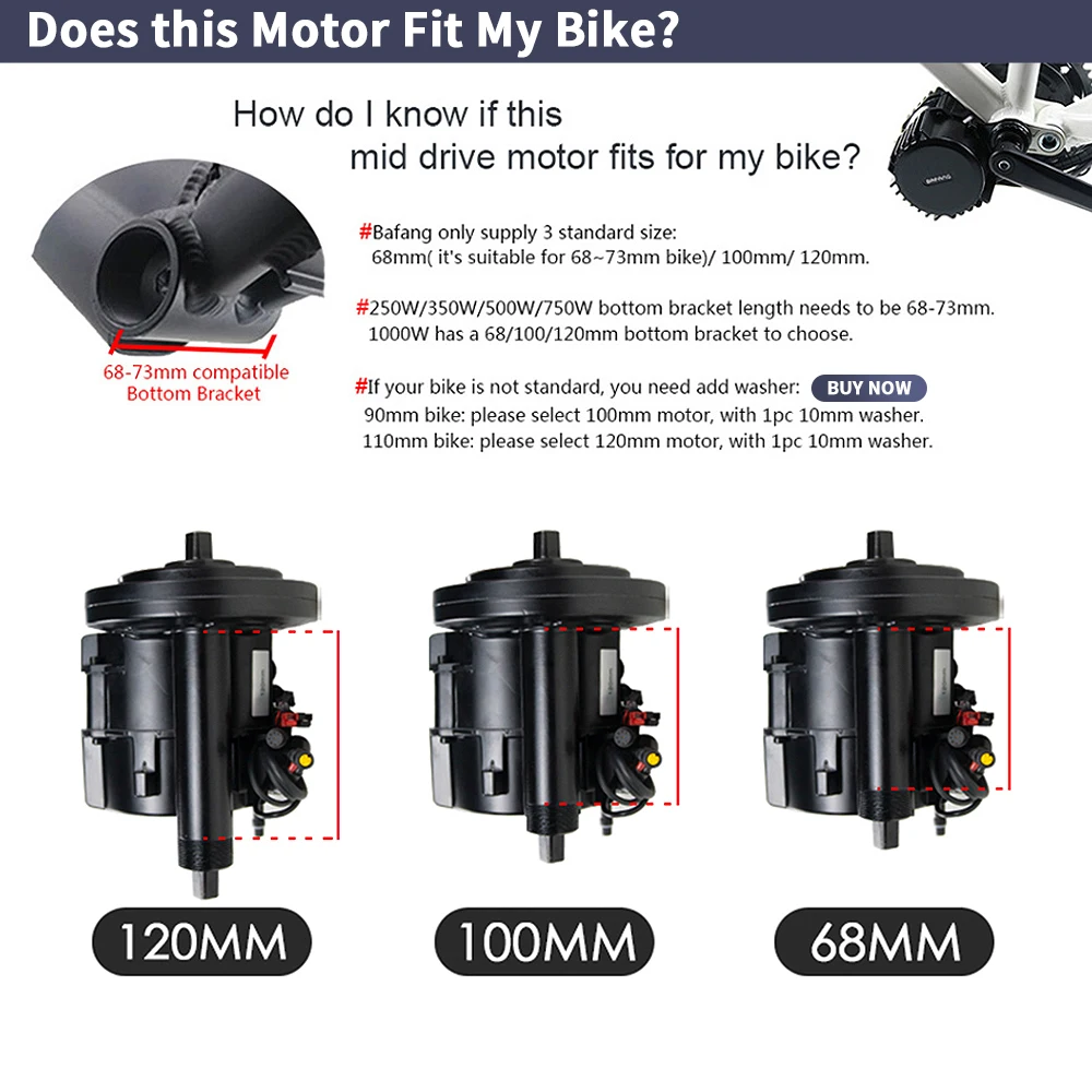 Bafang BBSHD 1000W  48V 68mm M - Side Hung Mid Drive Motor Kit ulasan dan harga